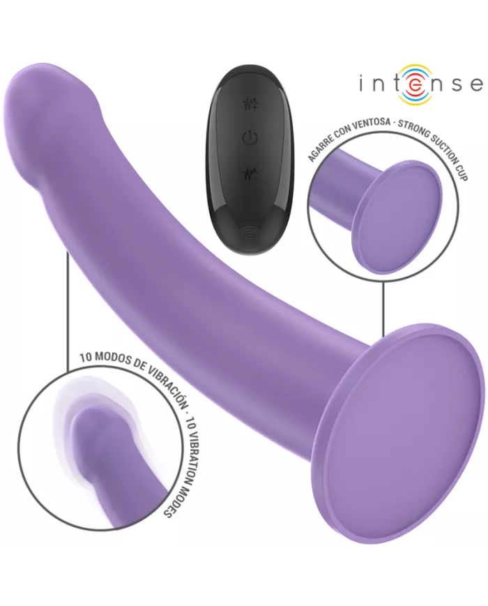 INTENSE - EDDIE VIBRATEUR 17,5 CM 10 VIBRATIONS VIOLET TÉLÉCOMMANDE