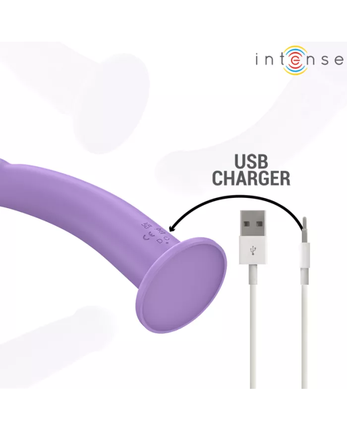 INTENSE - EDDIE VIBRATEUR 17,5 CM 10 VIBRATIONS VIOLET TÉLÉCOMMANDE