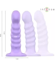 INTENSE - BRENDA VIBRATEUR TAILLE M DESIGN SPIRALE 10 VIBRATIONS VIOLET TÉLÉCOMMANDE