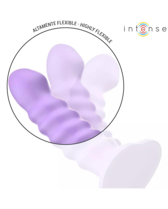 INTENSE - BRENDA VIBRATEUR TAILLE M DESIGN SPIRALE 10 VIBRATIONS VIOLET TÉLÉCOMMANDE