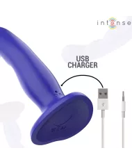INTENSE - SHORTY VIBRATEUR AVEC VENTOUSE TÉLÉCOMMANDE BLEUE