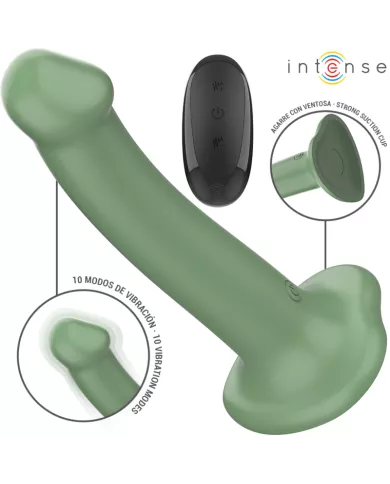 INTENSE - BECCA VIBRATEUR AVEC VENTOUSE 10 VIBRATIONS TÉLÉCOMMANDE VERTE INTENSE - BECCA VIBRATEUR AVEC VENTOUSE 10 VIBRATIONS TÉLÉCOMMANDE VERTE