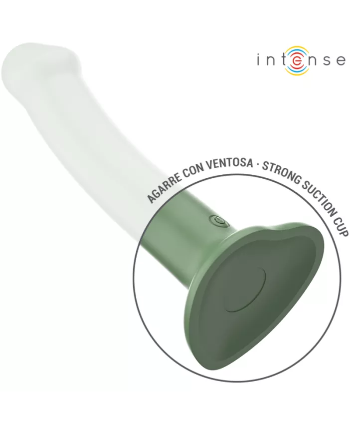 INTENSE - BECCA VIBRATEUR AVEC VENTOUSE 10 VIBRATIONS TÉLÉCOMMANDE VERTE