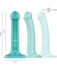 INTENSE - KATIE VIBRATEUR AVEC VENTOUSE 10 VIBRATIONS TÉLÉCOMMANDE BLEUE