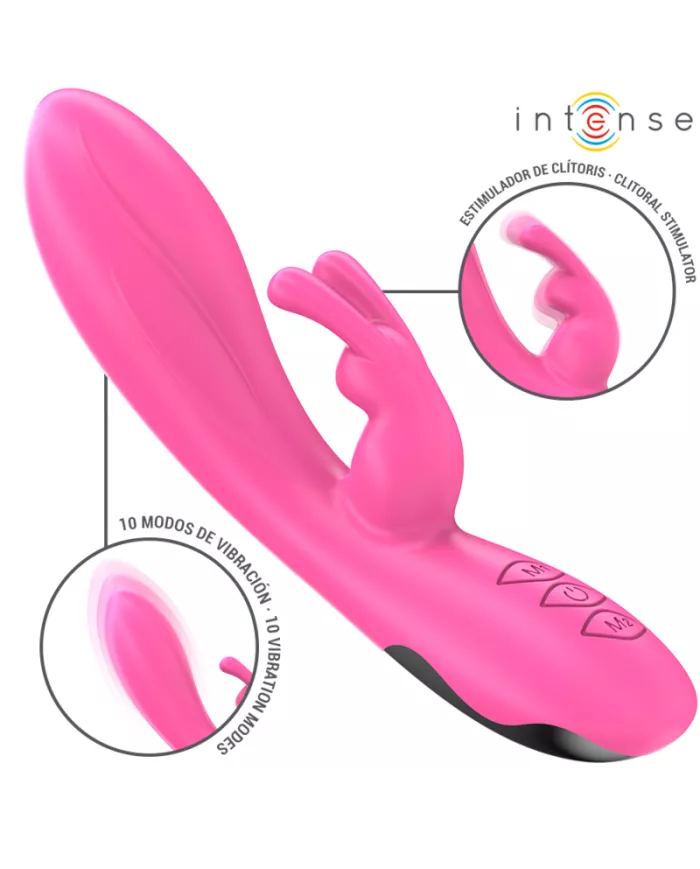INTENSE - RANDALL VIBRATEUR RABBIT 10 VIBRATIONS ROSE