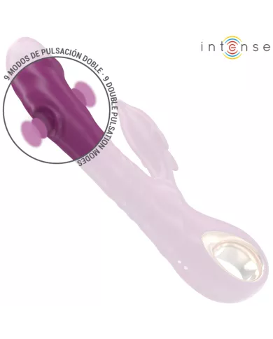 INTENSE - HALLE VIBRATEUR MULTIFONCTION AVEC LANGUE STIMULANTE DAUPHIN VIOLET