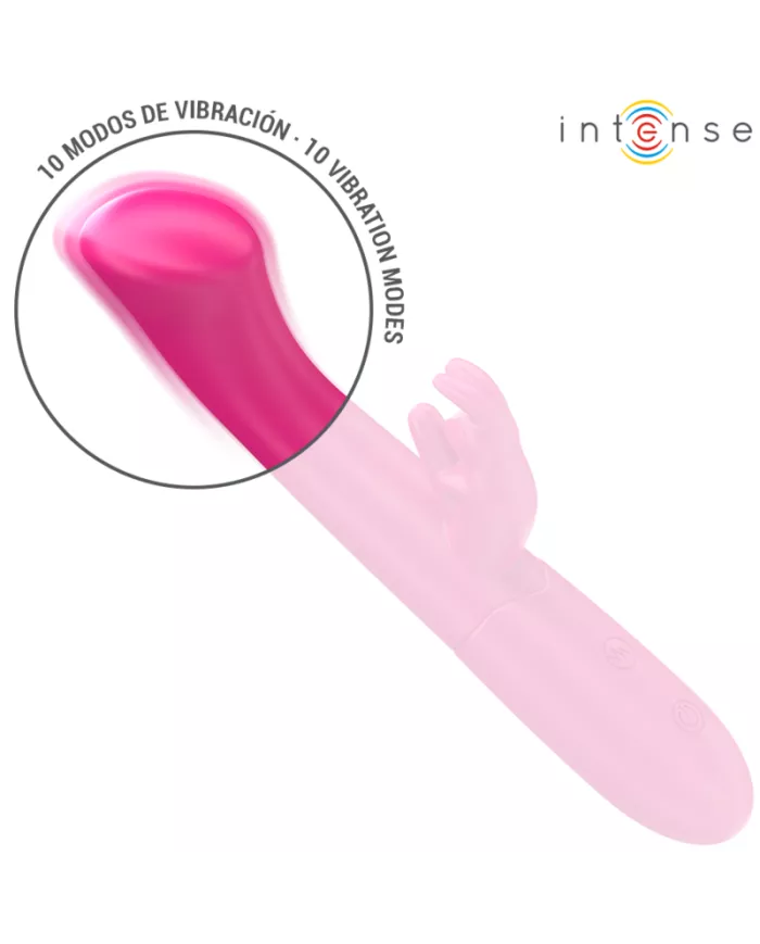 INTENSE - JULIETA VIBRATEUR RABBIT 18,6 CM 10 VIBRATIONS ROSE INTENSE - JULIETA VIBRATEUR RABBIT 18,6 CM 10 VIBRATIONS ROSE