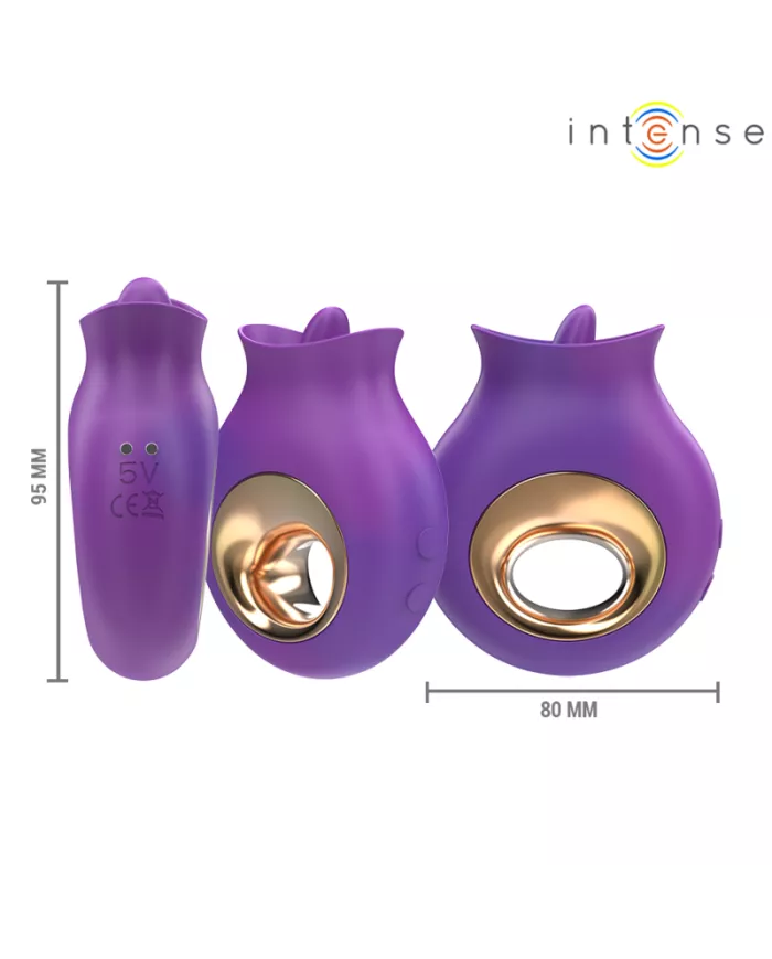 INTENSE - TULI STIMULATEUR CLITORIS 9 VIBRATIONS & 9 OSCILLATIONS VIOLET