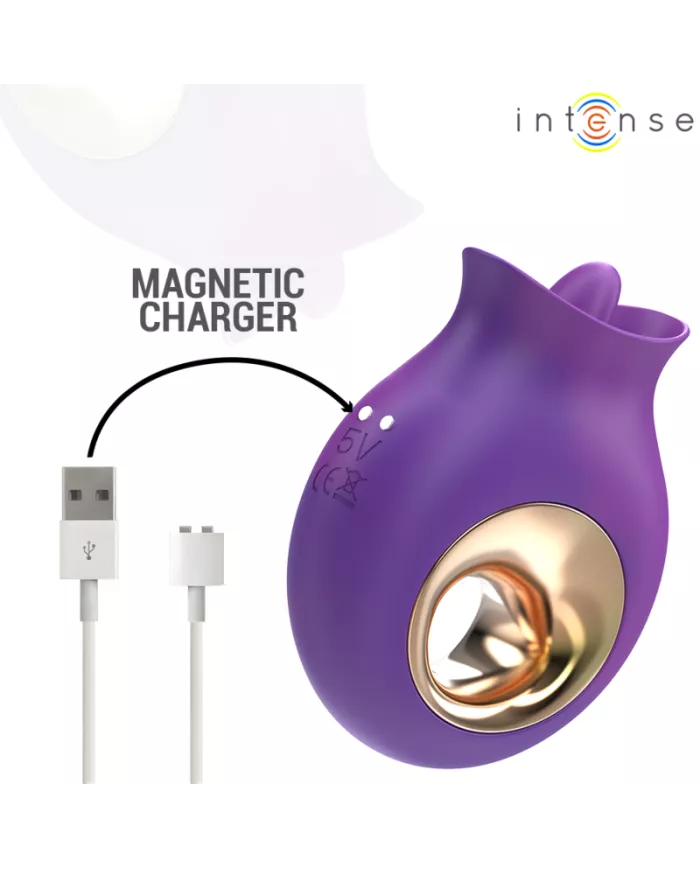 INTENSE - TULI STIMULATEUR CLITORIS 9 VIBRATIONS & 9 OSCILLATIONS VIOLET