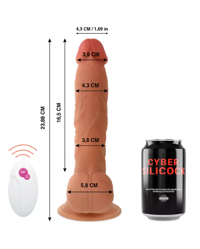 CYBER SILICOCK - TÉLÉCOMMANDE RÉALISTE MASTER BEN 23.88 CM -O- 4.3 CM CYBER SILICOCK - TÉLÉCOMMANDE RÉALISTE MASTER BEN 23.88 CM -O- 4.3 CM