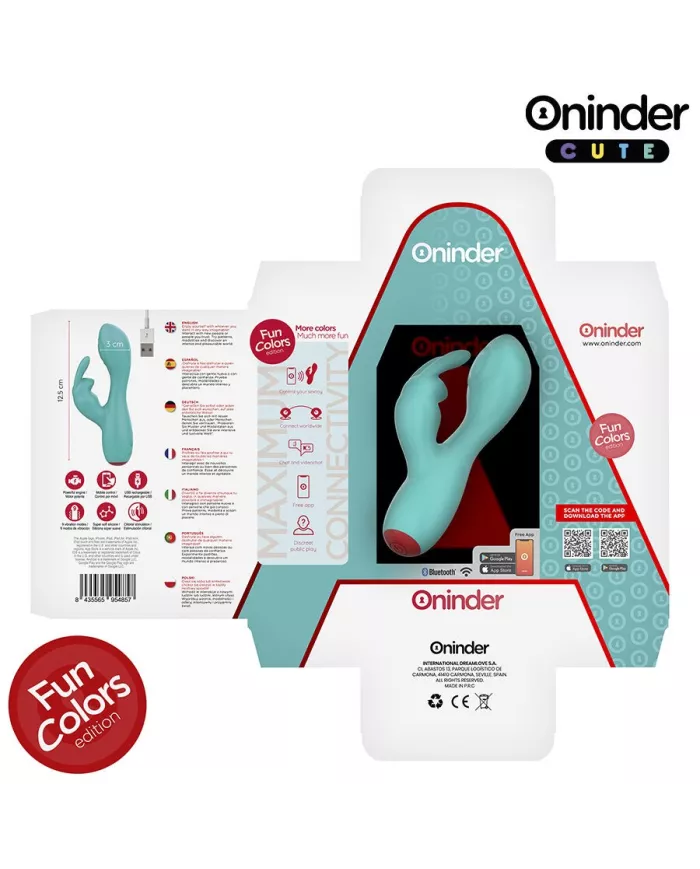 ONINDER CUTE - VIBRATEUR CLITORISÉ LOVE BUNNY G-SPOT - APPLICATION MONDIALE GRATUITE