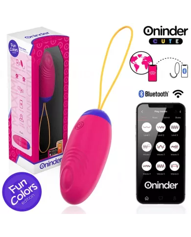 ONINDER CUTE - ŒUF EN SILICONE À VIBRATION ET À ONDE AMOUREUX - APPLICATION GRATUITE DANS LE MONDE ENTIER