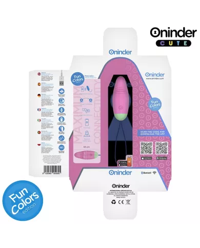 ONINDER CUTE - ŒUF VIBRO-ROTATIF 360° EN SILICONE - APPLICATION GRATUITE DANS LE MONDE ENTIER