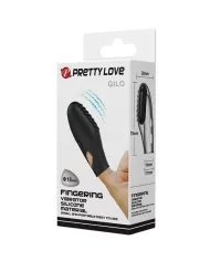 PRETTY LOVE - VIBRATEUR DOIGT EN SILICONE GILO NOIR PRETTY LOVE - VIBRATEUR DOIGT EN SILICONE GILO NOIR