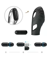 PRETTY LOVE - VIBRATEUR DE DOIGT EN SILICONE LICH NOIR PRETTY LOVE - VIBRATEUR DE DOIGT EN SILICONE LICH NOIR