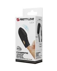 PRETTY LOVE - VIBRATEUR DE DOIGT EN SILICONE LICH NOIR PRETTY LOVE - VIBRATEUR DE DOIGT EN SILICONE LICH NOIR