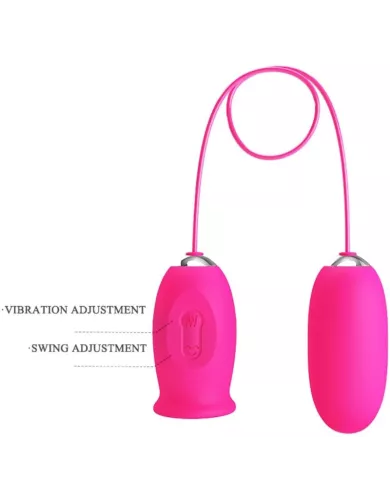 PRETTY LOVE - OEUF VIBRANT DAISY + LANGUE STIMULANTE CLITORIS ROSE