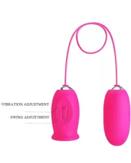 PRETTY LOVE - OEUF VIBRANT DAISY + LANGUE STIMULANTE CLITORIS ROSE