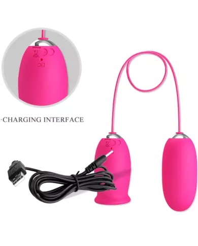 PRETTY LOVE - OEUF VIBRANT DAISY + LANGUE STIMULANTE CLITORIS ROSE