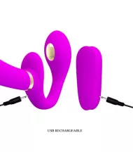 PRETTY LOVE - THUNDERBIRD DOUBLE VIBRATEUR STRAP-ON AVEC TÉLÉCOMMANDE VIOLET PRETTY LOVE - THUNDERBIRD DOUBLE VIBRATEUR STRAP-ON AVEC TÉLÉCOMMANDE VIOLET