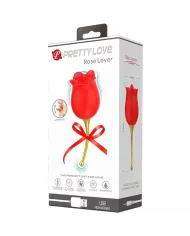 PRETTY LOVE - ROSE LOVER STIMULATEUR DE CLITORIS ROSE 12 VIBRATIONS ROUGE PRETTY LOVE - ROSE LOVER STIMULATEUR DE CLITORIS ROSE 12 VIBRATIONS ROUGE