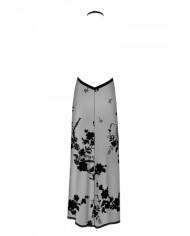 Robe longue dos nu Divinity F312 tulle floqué