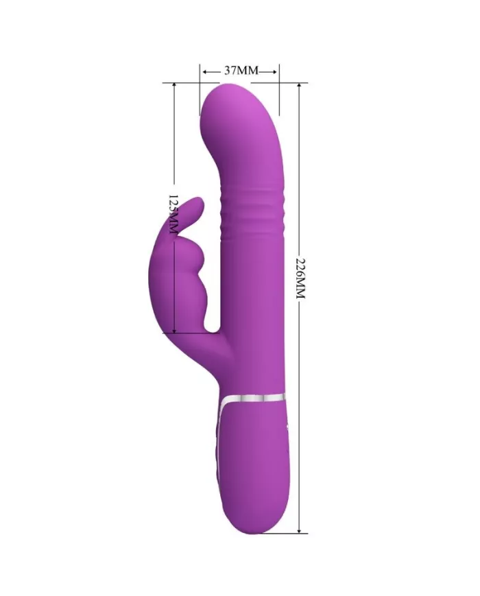 PRETTY LOVE - VIBRATEUR LAPIN MULTIFONCTION COALE 4 EN 1 VIOLET PRETTY LOVE - VIBRATEUR LAPIN MULTIFONCTION COALE 4 EN 1 VIOLET