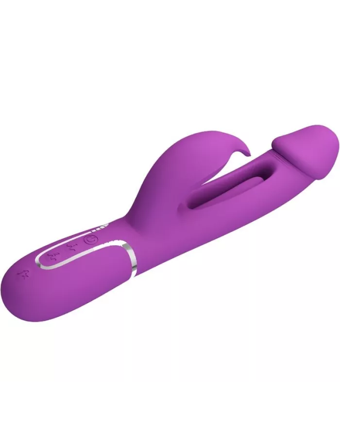 PRETTY LOVE - KAMPAS VIBRATEUR LAPIN MULTIFONCTION 3 EN 1 VIOLET PRETTY LOVE - KAMPAS VIBRATEUR LAPIN MULTIFONCTION 3 EN 1 VIOLET