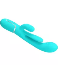 PRETTY LOVE - SHANIA TRIPLE RABBIT VIBRATEUR MULTIFONCTION 3 EN 1 BLEU