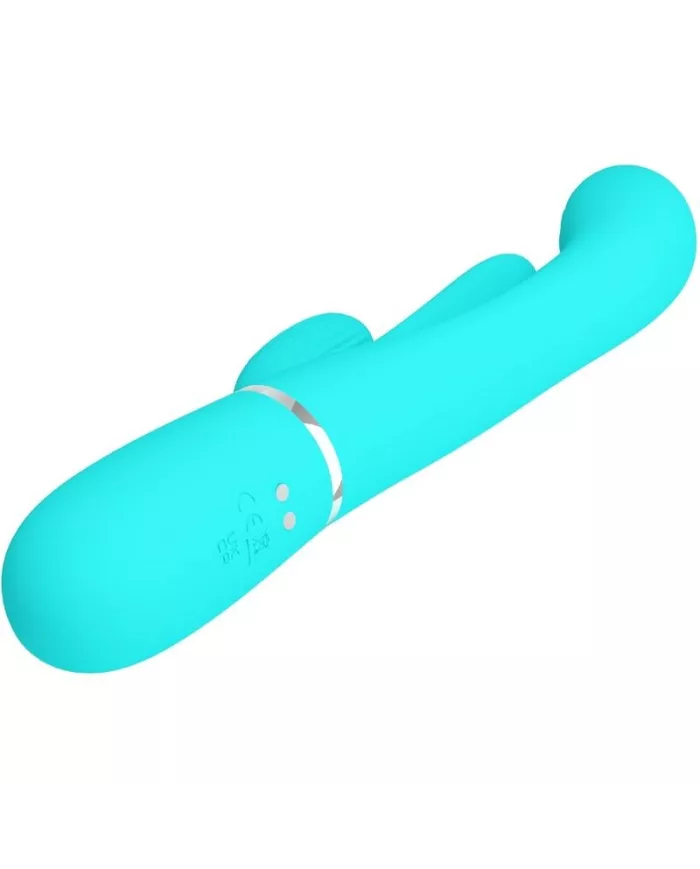PRETTY LOVE - SHANIA TRIPLE RABBIT VIBRATEUR MULTIFONCTION 3 EN 1 BLEU