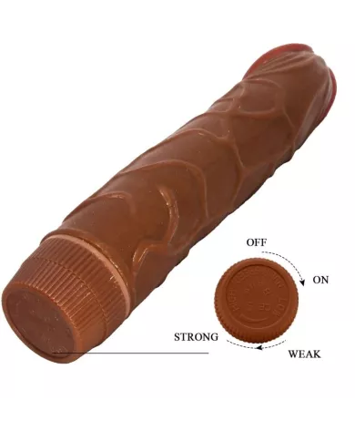 BAILE - VIBRATEUR RÉALISTE BOB 22,5 CM MULÂTRE