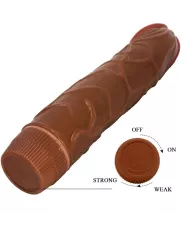 BAILE - VIBRATEUR RÉALISTE BOB 22,5 CM MULÂTRE BAILE - VIBRATEUR RÉALISTE BOB 22,5 CM MULÂTRE