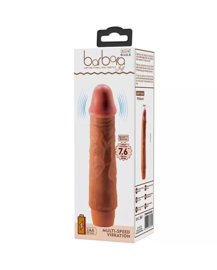 BAILE - VIBRATEUR REALISTE JEFF 19,5 CM MULATTO BAILE - VIBRATEUR REALISTE JEFF 19,5 CM MULATTO