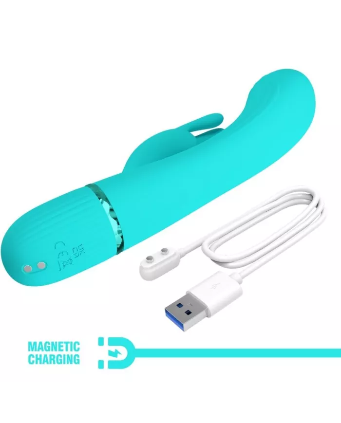 PRETTY LOVE - VIBRATEUR SCOCCO LAPIN TURQUOISE PRETTY LOVE - VIBRATEUR SCOCCO LAPIN TURQUOISE