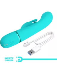 PRETTY LOVE - VIBRATEUR SCOCCO LAPIN TURQUOISE PRETTY LOVE - VIBRATEUR SCOCCO LAPIN TURQUOISE