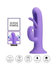 PRETTY LOVE - VIBRATEUR LAPIN KILLMOULIS 12 MODES DE VIBRATION VIOLET