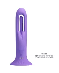 PRETTY LOVE - VIBRATEUR LAPIN KILLMOULIS 12 MODES DE VIBRATION VIOLET