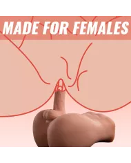 XISE - BERTLETT DILDO ASS GODE RÉALISTE ET MASTURBATEUR ANUS POSITION FRONTALE AVEC POUSSÉE 18 CM