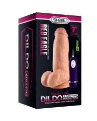 SHEQU - DILDO VIBRATEUR RED EAGLE AVEC TÉLÉCOMMANDE 17 CM SHEQU - DILDO VIBRATEUR RED EAGLE AVEC TÉLÉCOMMANDE 17 CM