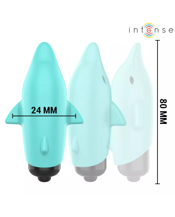 INTENSE - ECHO BALLE VIBRANTE BLEU DAUPHIN 8 X 4,7 CM INTENSE - ECHO BALLE VIBRANTE BLEU DAUPHIN 8 X 4,7 CM