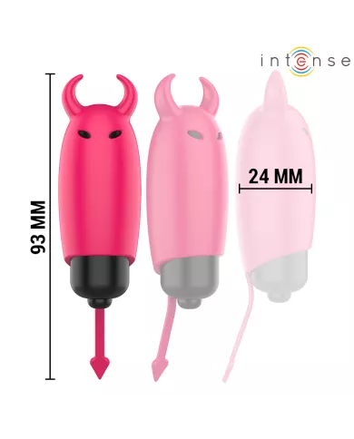 INTENSE - BALLE VIBRANTE ÉCARLATE RED DEMON 9,3 X 2,4 CM