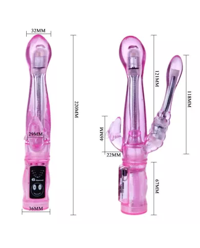 BAILE - VIBRATEUR FLEXIBLE AVEC STIMULATEUR ANAL