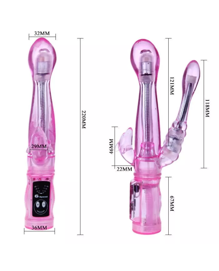 BAILE - VIBRATEUR FLEXIBLE AVEC STIMULATEUR ANAL BAILE - VIBRATEUR FLEXIBLE AVEC STIMULATEUR ANAL
