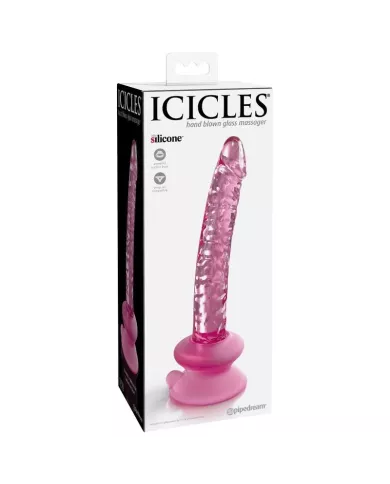 ICICLES - N. 86 GODE EN VERRE AVEC VENTOUSE