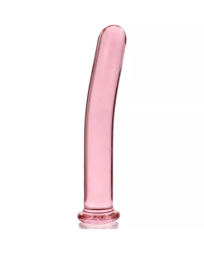NEBULA SERIES BY IBIZA - MODÈLE 8 GODE EN VERRE BOROSILICATE ROSE 14.5 CM -O- 2 CM