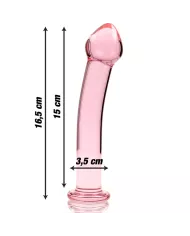 NEBULA SERIES BY IBIZA - MODÈLE 11 GODE EN VERRE BOROSILICATE ROSE 16 CM -O- 3 CM