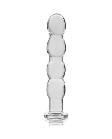 NEBULA SERIES BY IBIZA - MODÈLE 10 GODE EN VERRE BOROSILICATE CLAIR 16.5 CM -O- 3.5 CM