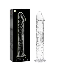 NEBULA SERIES BY IBIZA - MODÈLE 12 GODE EN VERRE BOROSILICATE CLAIR 17 CM -O- 3.5 CM