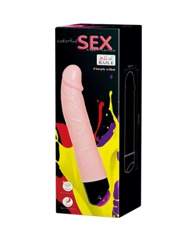 BAILE - VIBRATION ET ROTATION SEXUELLES COLORÉES 24 CM