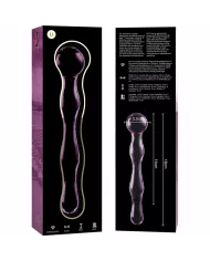 NEBULA SERIES BY IBIZA - MODÈLE 13 GODE EN VERRE BOROSILICATE ROSE 18 CM -O- 3.5 CM